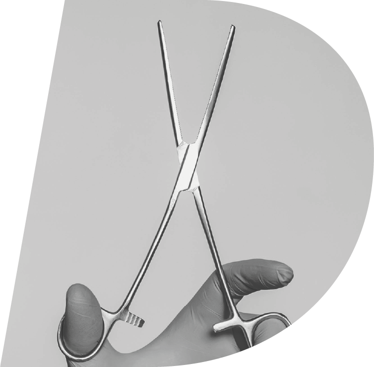 Instruments chirurgicaux <br>en acier inoxydable